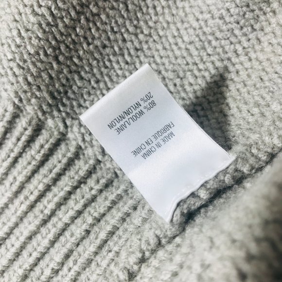 THEORY Button Front Wool Knit Sweater Vest Crop Tank Top Size Medium - Picture 5 of 6